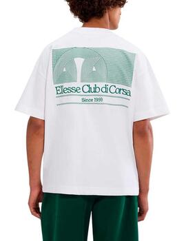 Camiseta Ellesse Club Di Corsa Blanco Hombre