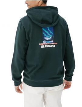 Sudadera elPulpo Northern Lights Verde Hombre