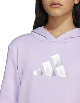 Sudadera Adidas JG GLAM HD Violeta Mujer