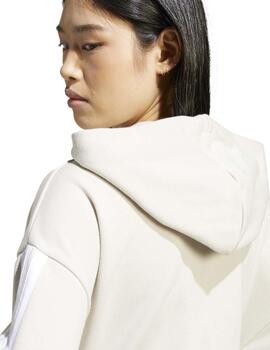 Chaqueta Adidas W 3S FT FZ HD Gris Mujer