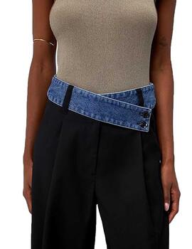 Pantalón Desigual DENIMWAIST Negro Mujer