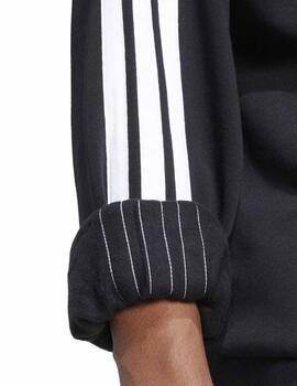 Sudadera Adidas M 3S FL Negro/Blanco Hombre