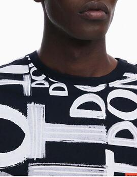 Camiseta Desigual Man Milan Negro Hombre