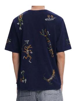 Camiseta Desigual Javi MC Marino Hombre