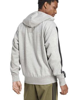 Chaqueta Adidas M 3S FL FZ HD Gris Hombre