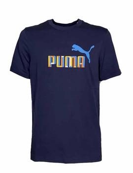 Camiseta Puma BPPO-000743 Blank Ba Marino Hombre