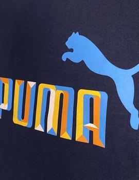 Camiseta Puma BPPO-000743 Blank Ba Marino Hombre