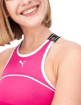 Top Puma Fit Train Strong Fucsia/Negro Mujer