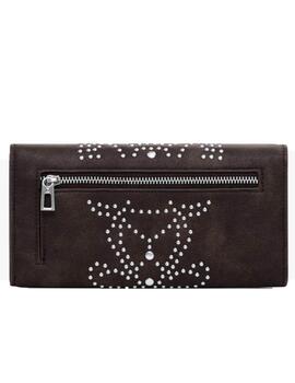 Monedero Desigual POKER FACE MARIONA Marrón Mujer