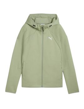 Chaqueta Puma EVOSTRIPE Full-Zip Hoodie DK Verde