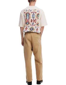 Camiseta Desigual Wisconsin MC Crudo Hombre