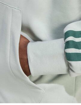 Sudadera Adidas 3S FT Verde Hombre