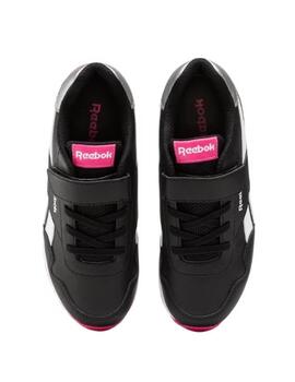 Zapatillas Reebok Royal CL Jog Ngr/Rosa/Bco Niña