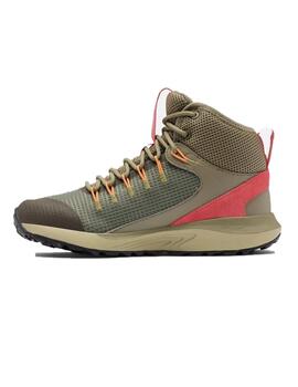 Botas Columbia Trailstorm Mid WP Verde/Coral Mujer