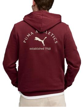 Sudadera Puma Class Graphic Hombre Granate