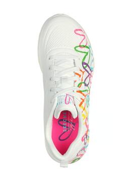 Zapatilla Skechers JGoldcrown Uno Lite Met Blanco