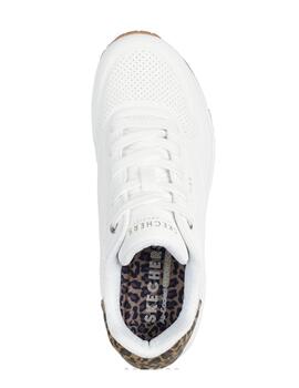 Zapatilla Skechers Uno Jungle Nite Mujer Blanco