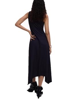 Vestido Desigual Virginia Negro Mujer