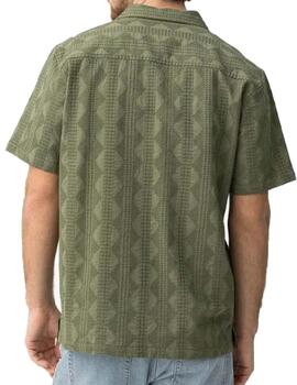 Camisa Tiffosi Kenji MC Verde Hombre