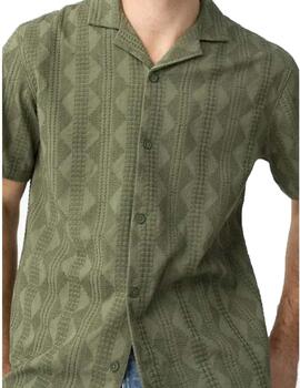 Camisa Tiffosi Kenji MC Verde Hombre