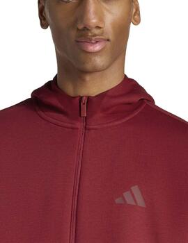 Chaqueta Adidas FI 3S FZ Granate Hombre