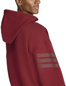 Chaqueta Adidas FI 3S FZ Granate Hombre