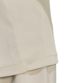 Camiseta Adidas Run Ess Tee M Beige Hombre