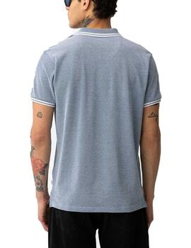 Polo Tiffosi Theo MC Azul Hombre