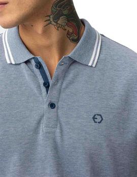 Polo Tiffosi Theo MC Azul Hombre