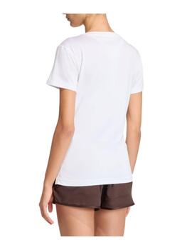 Camiseta Adidas WE MIN V NK TEE Blanco Mujer