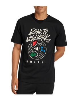 Camiseta Adidas M FTB WC BALL T Negro Hombre