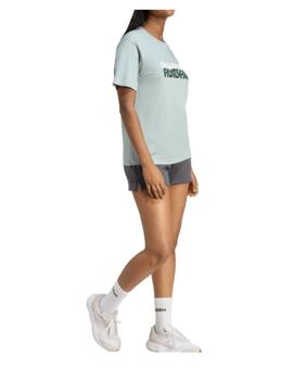 Camiseta Adidas SOFT SIDE T Turquesa Mujer