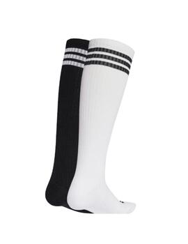 Calcetines Adidas Knee Socks 2P Blanco/Negro