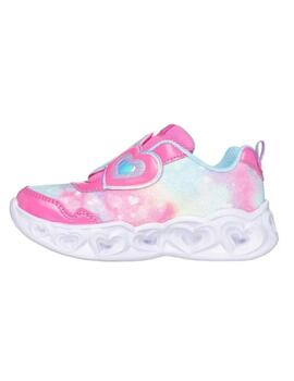 Zapatilla Skechers Lovin Lights Rosa Niña