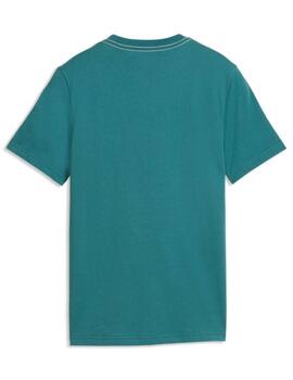 Camiseta Puma MID90s Graphic Tee Turquesa Niño