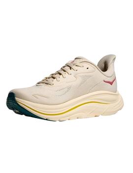 Zapatilla Hoka Clifton 10 Beige Mujer