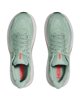 Zapatilla Hoka Clifton 10 Verde Claro Hombre