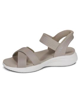 Sandalia Skechers Slip-ins Ultra Flex 3.0 Never Better Beig