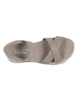 Sandalia Skechers Slip-ins Ultra Flex 3.0 Never Better Beig