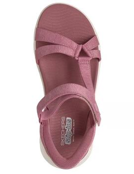 Sandalia Skechers Slip-ins Go Walk Flex Rosa Mujer
