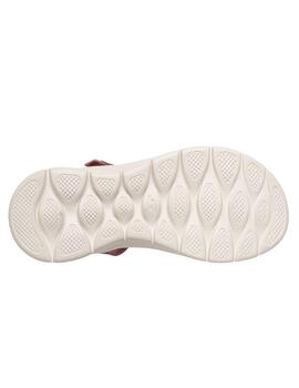 Sandalia Skechers Slip-ins Go Walk Flex Rosa Mujer