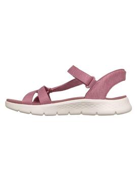 Sandalia Skechers Slip-ins Go Walk Flex Rosa Mujer