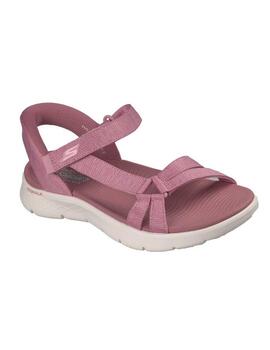 Sandalia Skechers Slip-ins Go Walk Flex Rosa Mujer