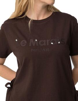 Camiseta Tiffosi Tali MC Marrón Mujer