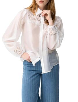 Camisa Tiffosi Napolina ML Blanco Mujer