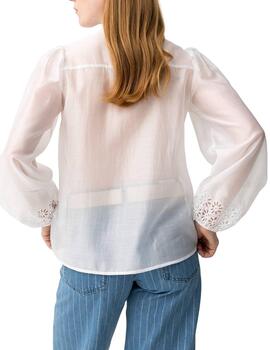Camisa Tiffosi Napolina ML Blanco Mujer