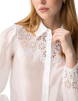 Camisa Tiffosi Napolina ML Blanco Mujer