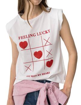 Camiseta Tiffosi Lune MC Blanco Mujer