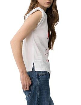 Camiseta Tiffosi Lune MC Blanco Mujer