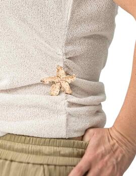 Top Tiffosi Taky_1C Beige Mujer